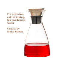 Bouilloire d&#39;eau froide pour pot de verre à vin rouge (1L)